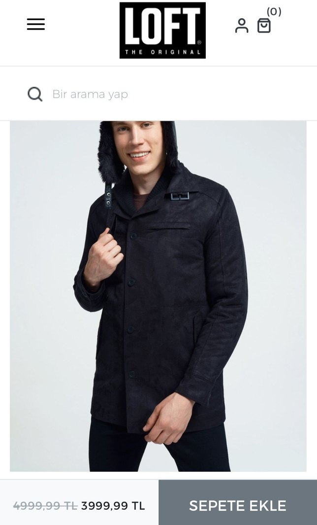 Siyah Süet Erkek Ceket Notch Yaka - Görsel 4