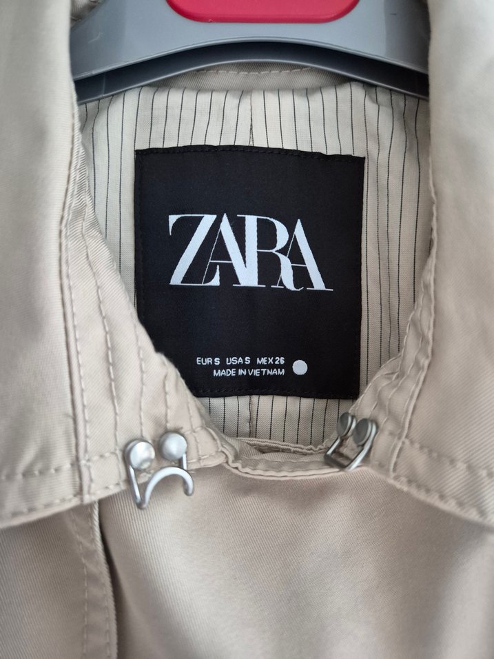 Bej Kemerli Midi Kadın Trençkot - Görsel 3