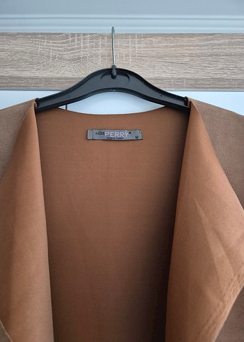 Camel Süet Mini Yelek - Görsel 2