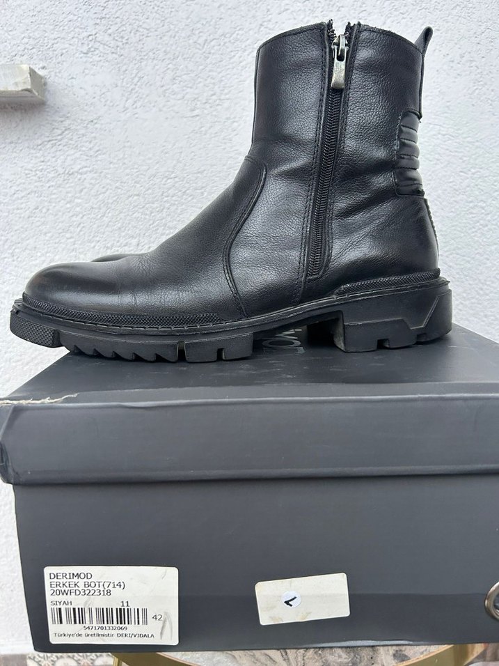 Derimod siyah Deri Erkek Bot - Görsel 3