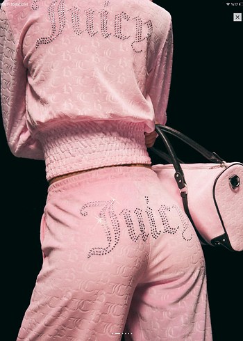 Bershka Juicy Pembe Pamuklu Rahat Pantolon
