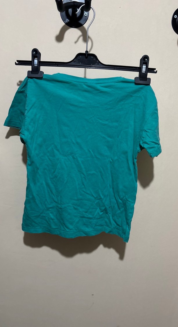 Kız Çocuk GAP Baskılı Koyu Yeşil Tişört - Görsel 3