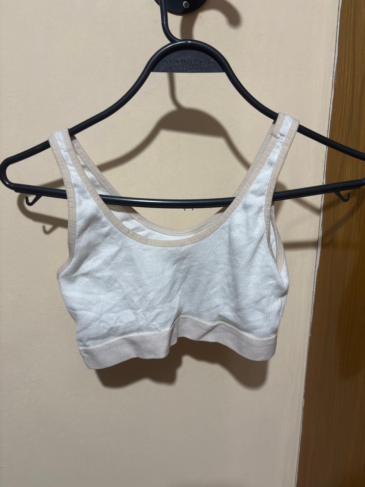 Beyaz Spor Sütyeni Midi Boy Street Wear - Görsel 2