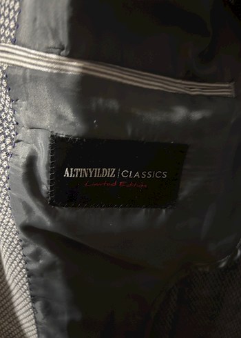 Altınyıldız Gri Erkek Ofis Takım Ceketi - Görsel 2