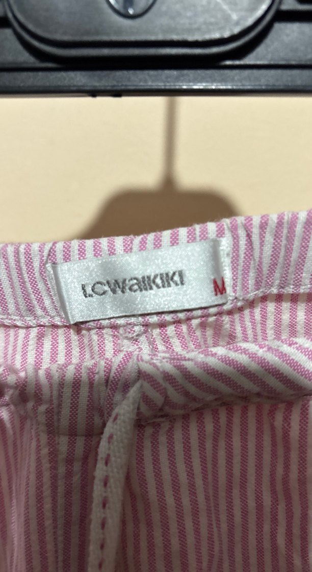 Pembe Pilili Rahat Kesim Kadın pijama - Görsel 2