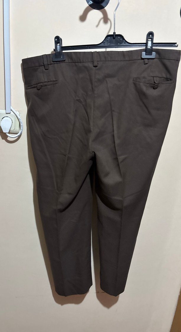 Kahverengi Regular Fit Ofis Pantolonu - Görsel 2
