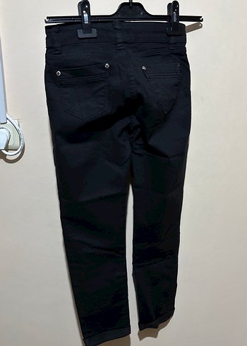 Siyah Kadın Denim Günlük Pantolon - Görsel 2