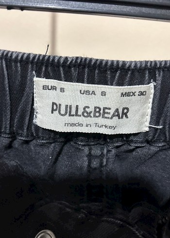 Siyah Bel Detaylı Bol Kesim Erkek Kot Pantolon - Görsel 2