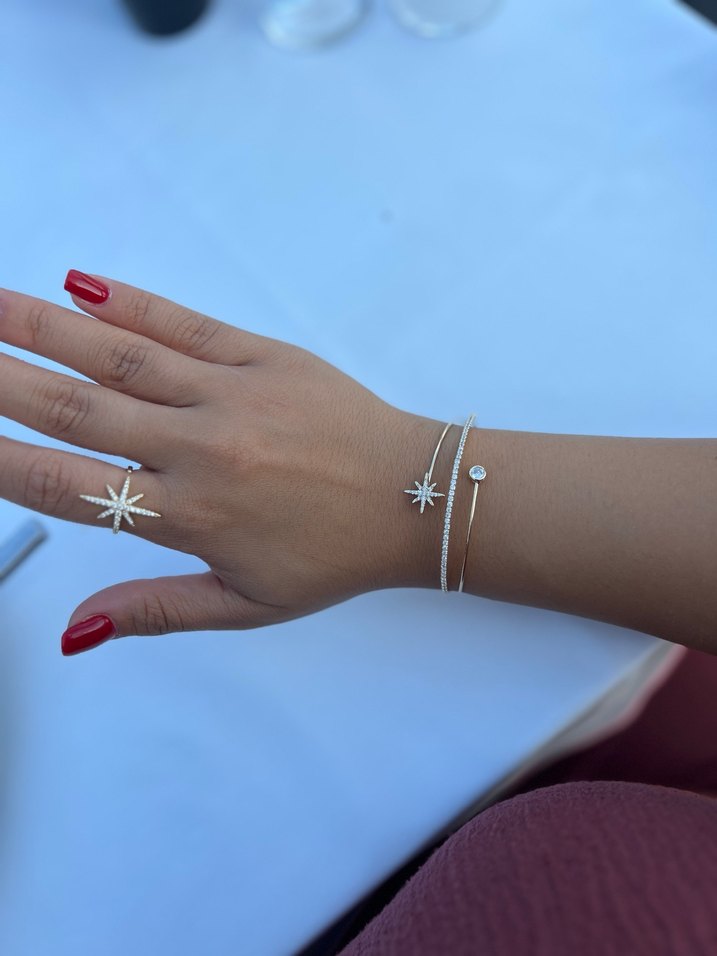 Gold Lodestar Bilezik/Yüzük Set - Görsel 4