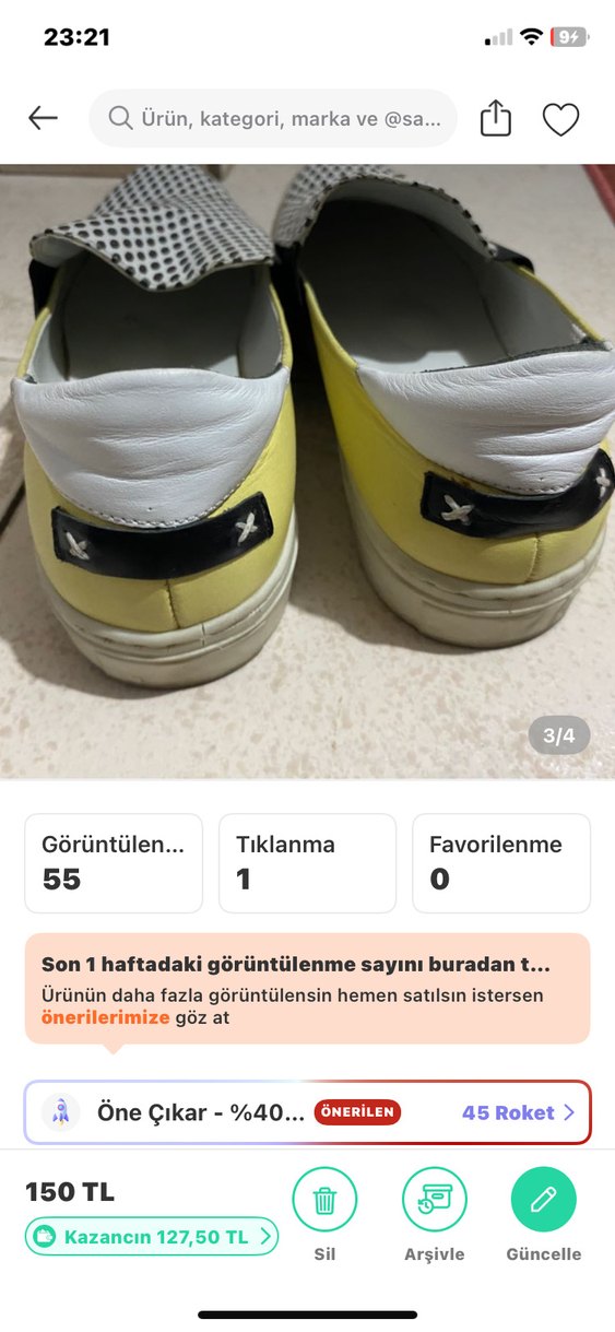 Kadın Yılan Desenli Beyaz Espadril - Görsel 3