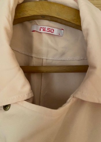 Pembe Midi Kolsuz Fermuarlı Kadın Kaban - Görsel 3