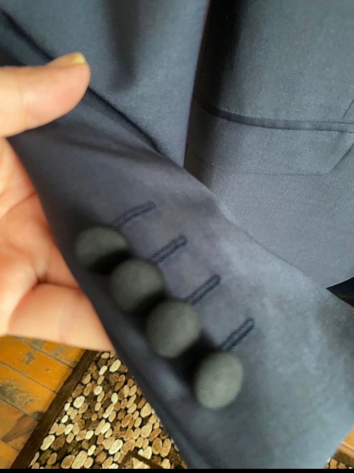 Siyah Erkek Ofis Takımı, Düğmeli, Modern Klasik - Görsel 3