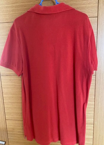 Kırmızı Düğmeli Erkek Polo Tişört - Görsel 2