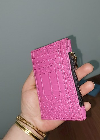 Mor Parlak Deri Fermuarlı Kadın Cüzdanı Kartlık - Görsel 3