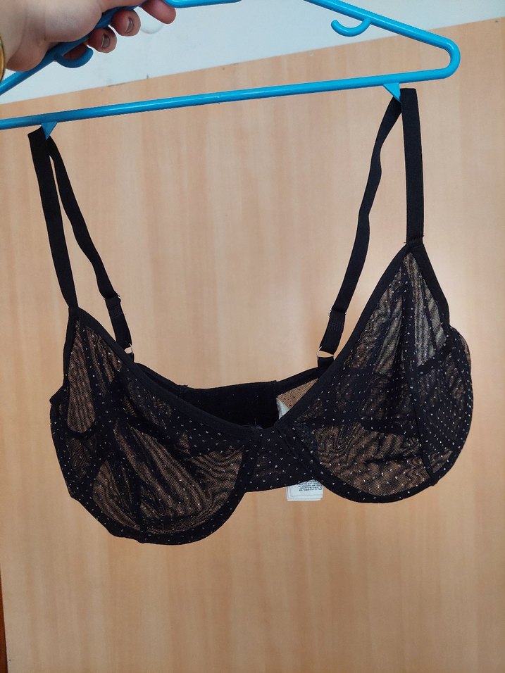 Siyah simli transparan sütyen 95 beden - Görsel 2
