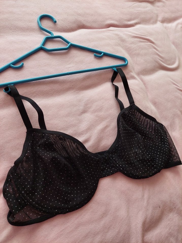 Siyah simli transparan sütyen 95 beden - Görsel 4