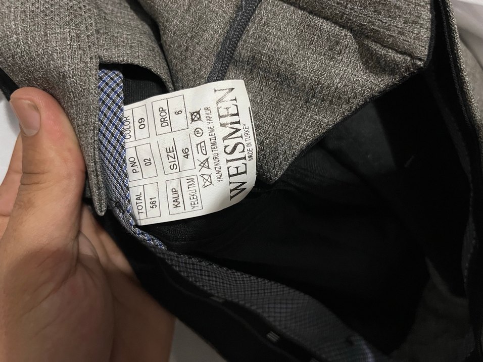 Gri Modern Klasik Erkek Takım Elbise - Görsel 5