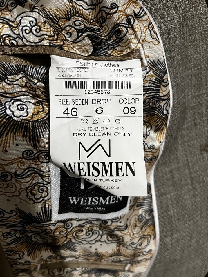 Gri Modern Klasik Erkek Takım Elbise - Görsel 4