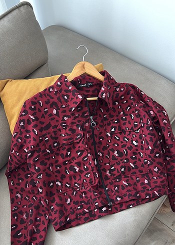 Bordo Düğmeli Kadın Gömlek - Görsel 3