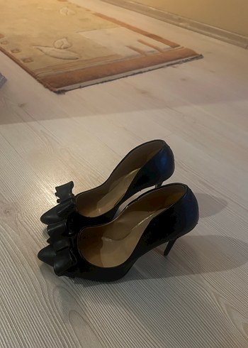 Siyah Fiyonklu Modern Klasik Stiletto - Görsel 2