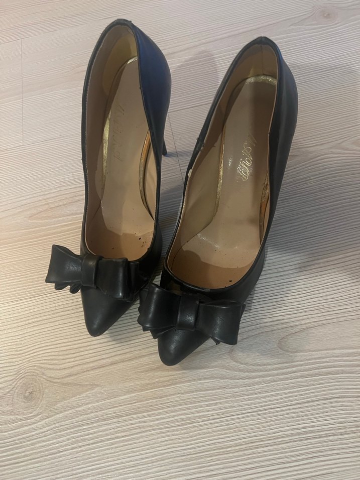 Siyah Fiyonklu Modern Klasik Stiletto - Görsel 3