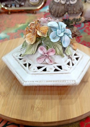 Dantel Detaylı Pastel Renkli Çiçekli - Görsel 3