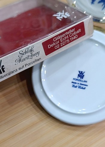 Parlak Mavi Çiçek Desenli Bardak Altlığı - Görsel 3