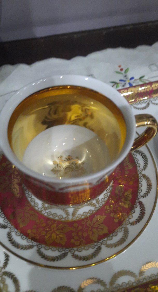 Beyaz ve Altın Detaylı Kahve Fincanı Seti - Görsel 4