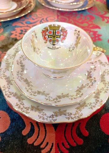 Krautheim Selb Bavaria Almanya Porselen Trio - Görsel 2