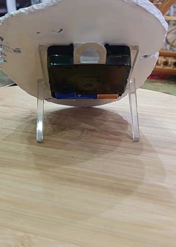 Kahverengi Doğal Taş Masa Saati - Görsel 5