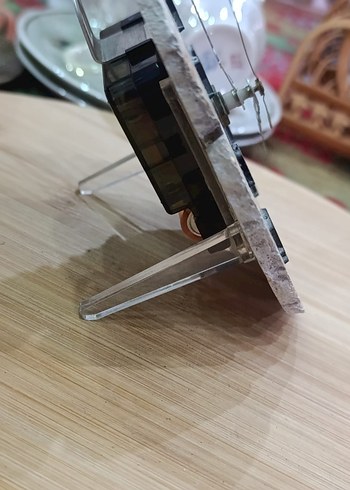 Kahverengi Doğal Taş Masa Saati - Görsel 6