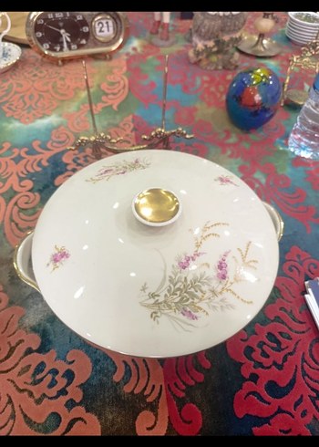 Çiçek Desenli Pastel Kapaklı Tabak - Görsel 2