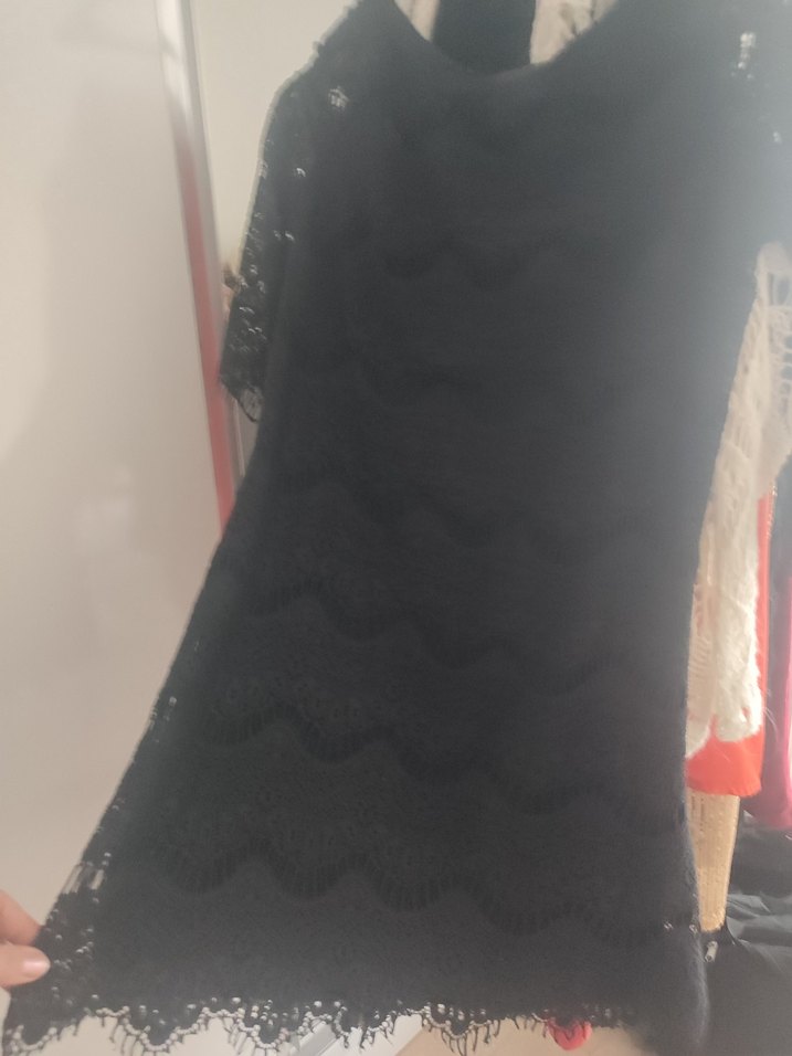 Kadın Siyah Örgü Uzun Kollu Bluz - Görsel 3