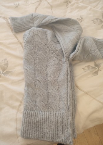 Gri Örgü Kadın Kazak - Görsel 3