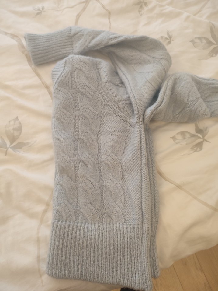 Gri Örgü Kadın Kazak - Görsel 3