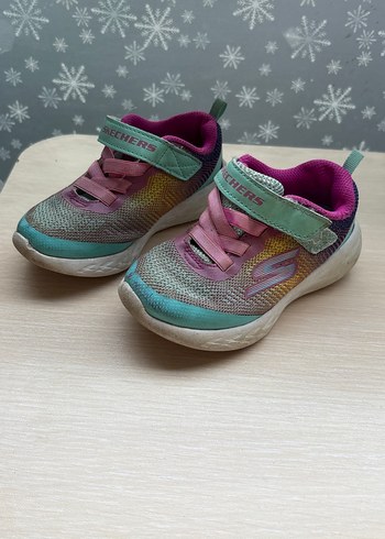 Kız Çocuk Renkli Skechers Spor Ayakkabı - Görsel 3