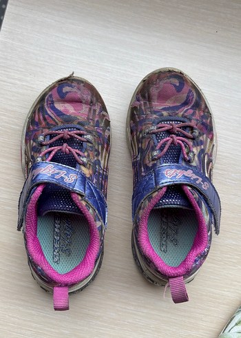 Kız Çocuk Mor Bağcıklı Spor Ayakkabı - Görsel 2