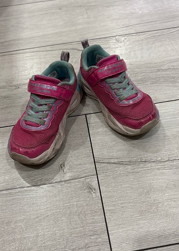 Kız Çocuk Işıklı Pembe Bağcıksız Spor Ayakkabı - Görsel 2