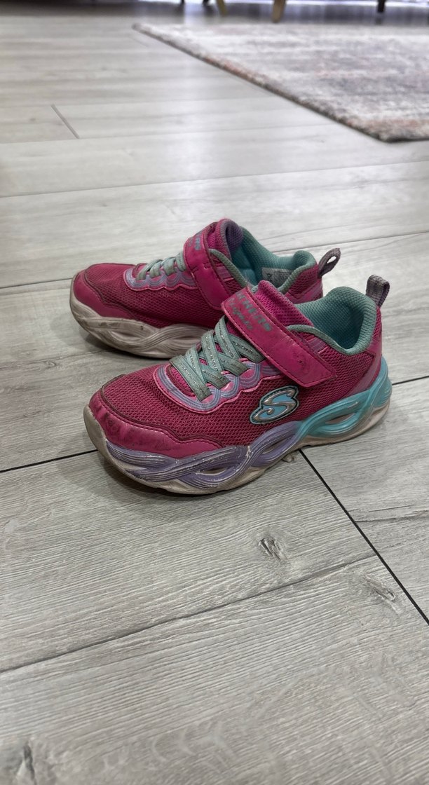 Kız Çocuk Işıklı Pembe Bağcıksız Spor Ayakkabı - Görsel 3