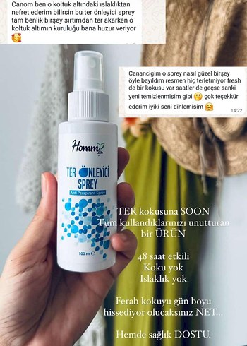 Hammt Kadın Ter Önleyici Sprey 100 mL - Görsel 3
