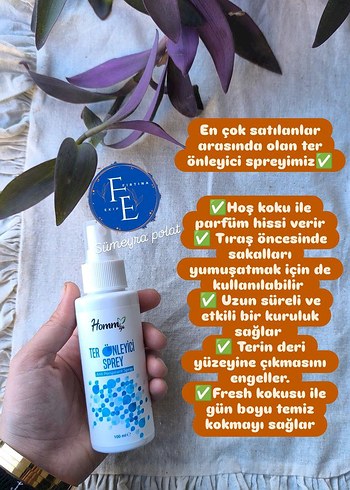 Hammt Kadın Ter Önleyici Sprey 100 mL - Görsel 6