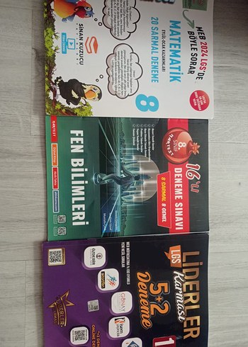 Sınav Hazırlık Matematik ve Fen Bilimleri Deneme Kitapları