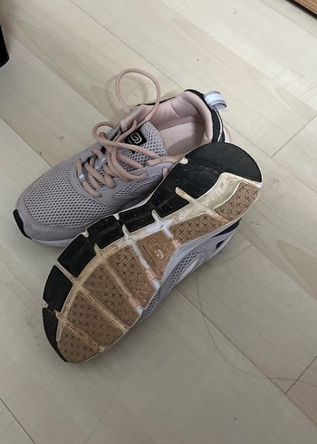 Bej Bağcıklı Kadın Spor Ayakkabı - Görsel 2