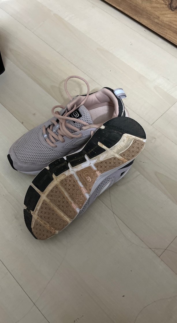 Bej Bağcıklı Kadın Spor Ayakkabı - Görsel 2