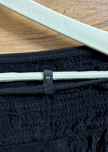 Siyah Uzun Keten Etek - Görsel 3