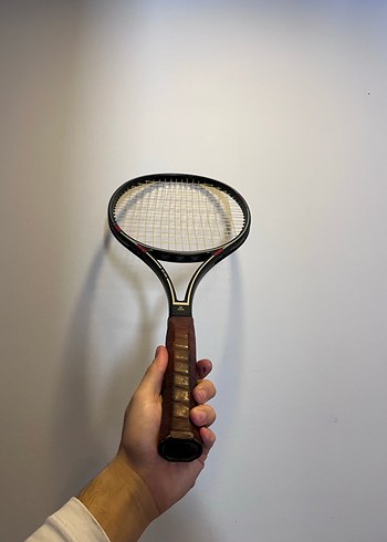 Kahverengi Saplı Koyu Tenis Raketi - Görsel 5