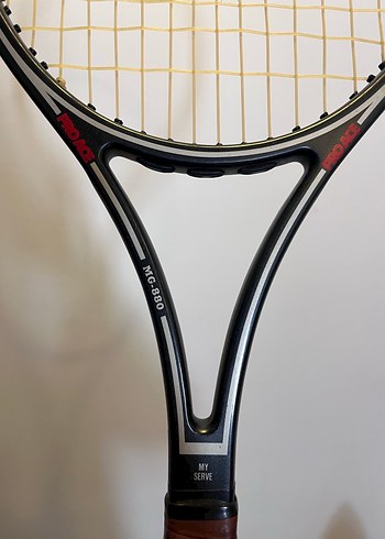 Kahverengi Saplı Koyu Tenis Raketi - Görsel 2