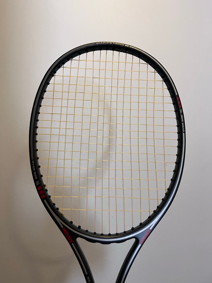 Kahverengi Saplı Koyu Tenis Raketi - Görsel 3