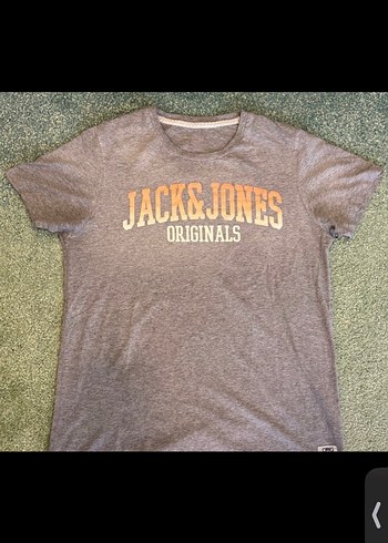 Jack & Jones Gri Baskılı Erkek Tişört - Görsel 2