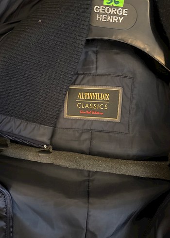 Düğmeli Siyah Erkek Midi Kaban - Görsel 3